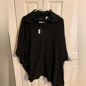 Great black zip-up cape/poncho